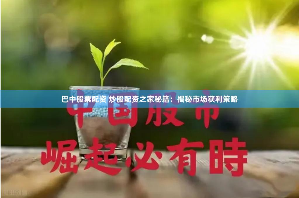 巴中股票配资 炒股配资之家秘籍：揭秘市场获利策略